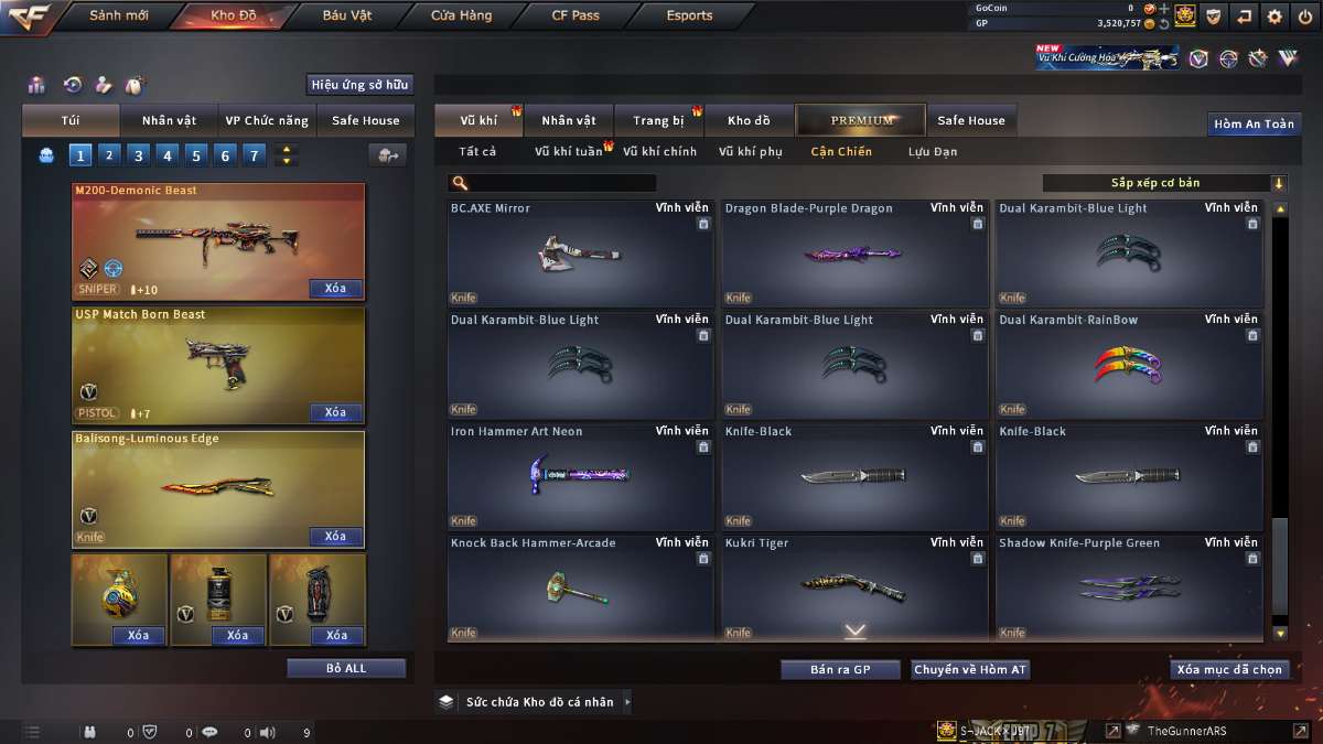 shop acc cf uy tin gia re